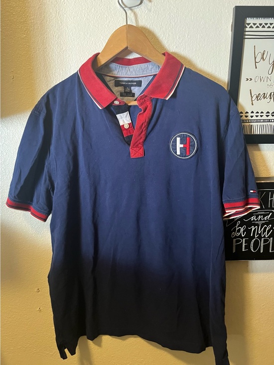 Tommy Hilfiger Other - Tommy Hilfiger Navy Polo with Red Contrast Collar